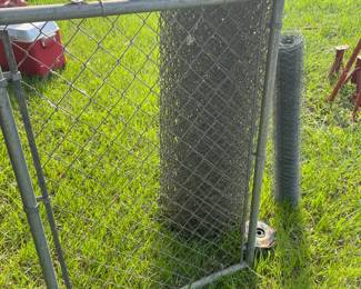 Roll fencing $ 35.00  Gate $25.00 Chicken wire $12.00