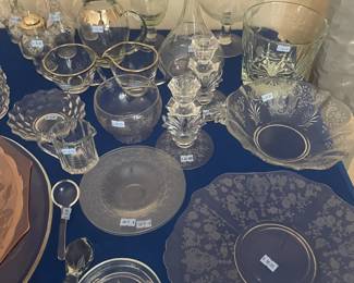 Fostoria  & cut glass