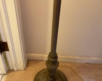 Metal Floor Lamp  base 11" diam 70"t  $ 75.00
