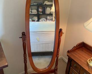 Standing Floor Mirror  23"w 19"d 59"t    $60.00