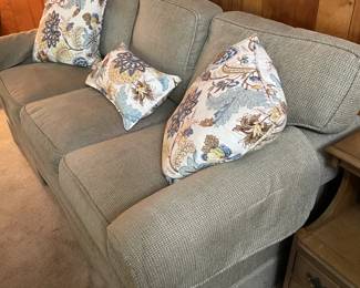 Green Norwalk Sofa 77"w 35"d 37"t   $250.00