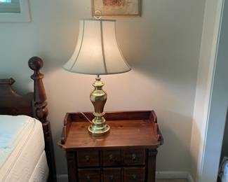 Wood Queen Bedroom set w Simmons Beautyrest  mattress. (2) night stands and dresser  $650.00