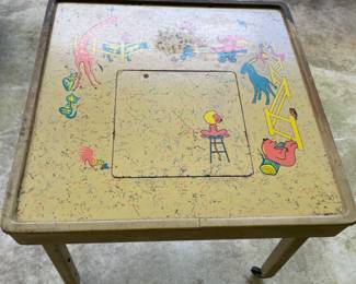 Vintage infant table