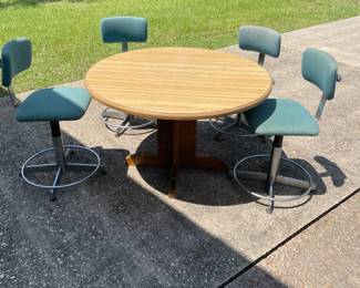 Round Table and 4 chairs $ 125.00