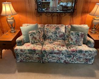 Custom made Floral Sofa 79"w 35"d 31"t  $250.00