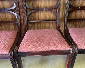 (4) matching wood chairs $60.00 set of 4