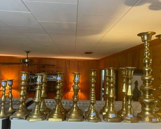 Brass candle sticks