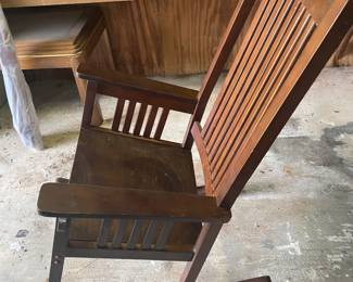 Large Wood Rocking Chair $125.00  27.5"w 35"d 44"t