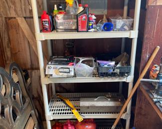 Shed full of furniture and tools