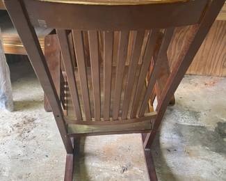 Large Wood Rocking Chair $125.00  27.5"w 35"d 44"t