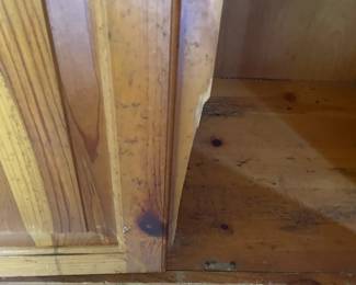 Pine Armoire small damage $ 75.00  37.75"w 22"d 78.5"t
