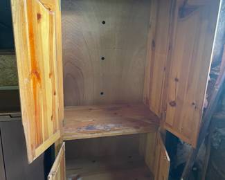 Pine Armoire small damage $ 75.00  37.75"w 22"d 78.5"t