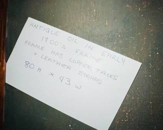 “Widowed Bride” 6ft tall oil in canvas. Her flowers and veil removed. Hauntingly changed but never finished.