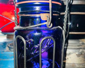 Purple Mason jar