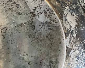 Sterling Silver Dog Trophy Plate