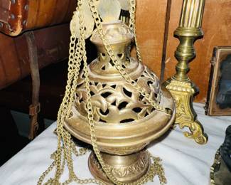 Antique Brass Incense Burner