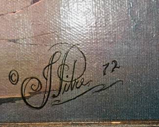 Original John Pitre Signed on Canvas