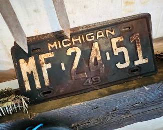 Old license plates