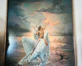 Original John Pitre Signed on Canvas