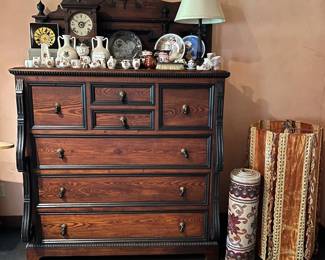 antique dresser, Homestead lamp