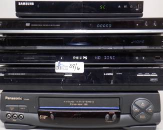 LOT OF 6 ELECTRONICS INCLUDING PANASONIC, SAMSUNG, SONY, PHILIPS