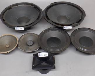 LOT OF 7 HORNS INCLUDING EV ST 350A, TAIWAN ROC PT-818747 AND MORE