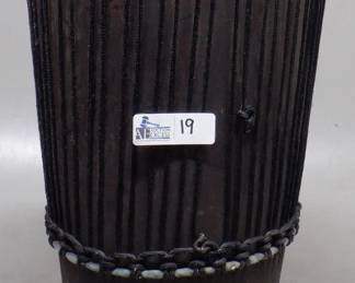 HAND CARVED ROPE DJEMBE