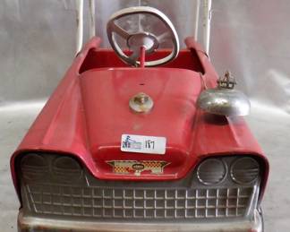 VINTAGE TOY FIRE TRUCK FULL BALL BEARING