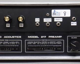 SPECTRO ACOUSTICS MODEL 217 PREAMP