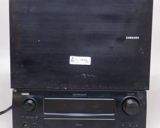 LOT OF 2 ELECTRONICS INCLUDING DENON AVR-2808CI RECEIVER, SAMSUNG PS-WK650