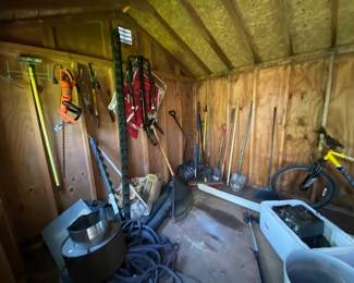 Garden Tools, Outdoor transformers (Bikes NOT for Sale)