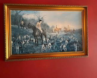 Steeple Chase Oil Painting 