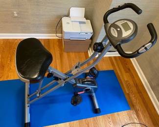 Exercise Bike and Yoga Matt