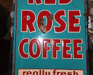 Red Rose Coffee sign