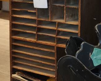 primitive cubby hole