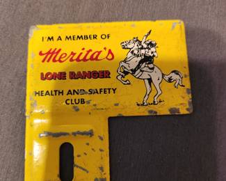 1950s Merietta Bread license plate topper