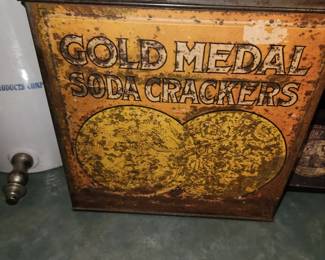 Gold medal cracker general store display
