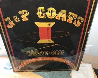 Reverse glass JP Coats Thread Door Payne