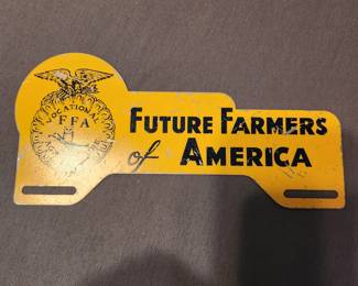FFA License Plate topper