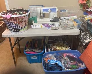 Lots of material for the quilters! 