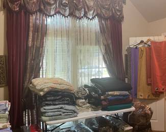 A variety of curtain choices