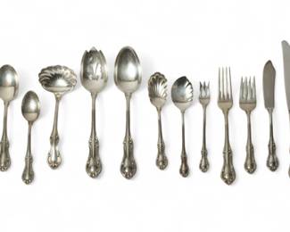 Lot 1040
International Silver Company (American) 'Joan of Arc' Sterling Silver Flatware, Service for 8, 49t oz 46 pcs