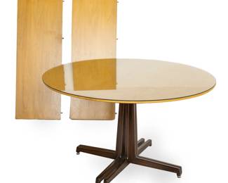 Lot 1028
Edward Wormley (American, 1907-1995) for Dunbar, Round Top Dining Table, H 28" Dia. 50"