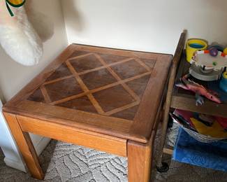 End table $25. Half off Sunday