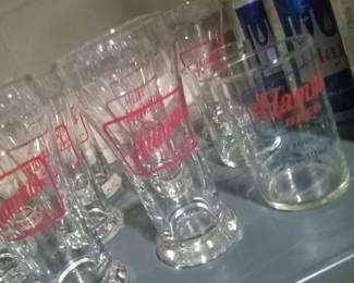 Vintage Hamm's barware