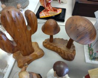 Monkey Podwood. Cactus, and mushrooms