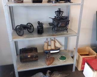 Cast iron vintage items and more.
