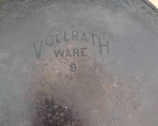 rare Vollrath ware cast iron pan #9
