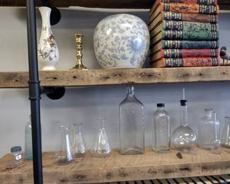 Vintage Apothecary models Pyrex and more.