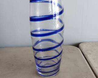 art glass vase.